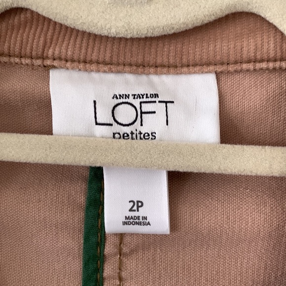 LOFT Camel Corduroy Long Sleeves Jacket Size 2P - Picture 5 of 13